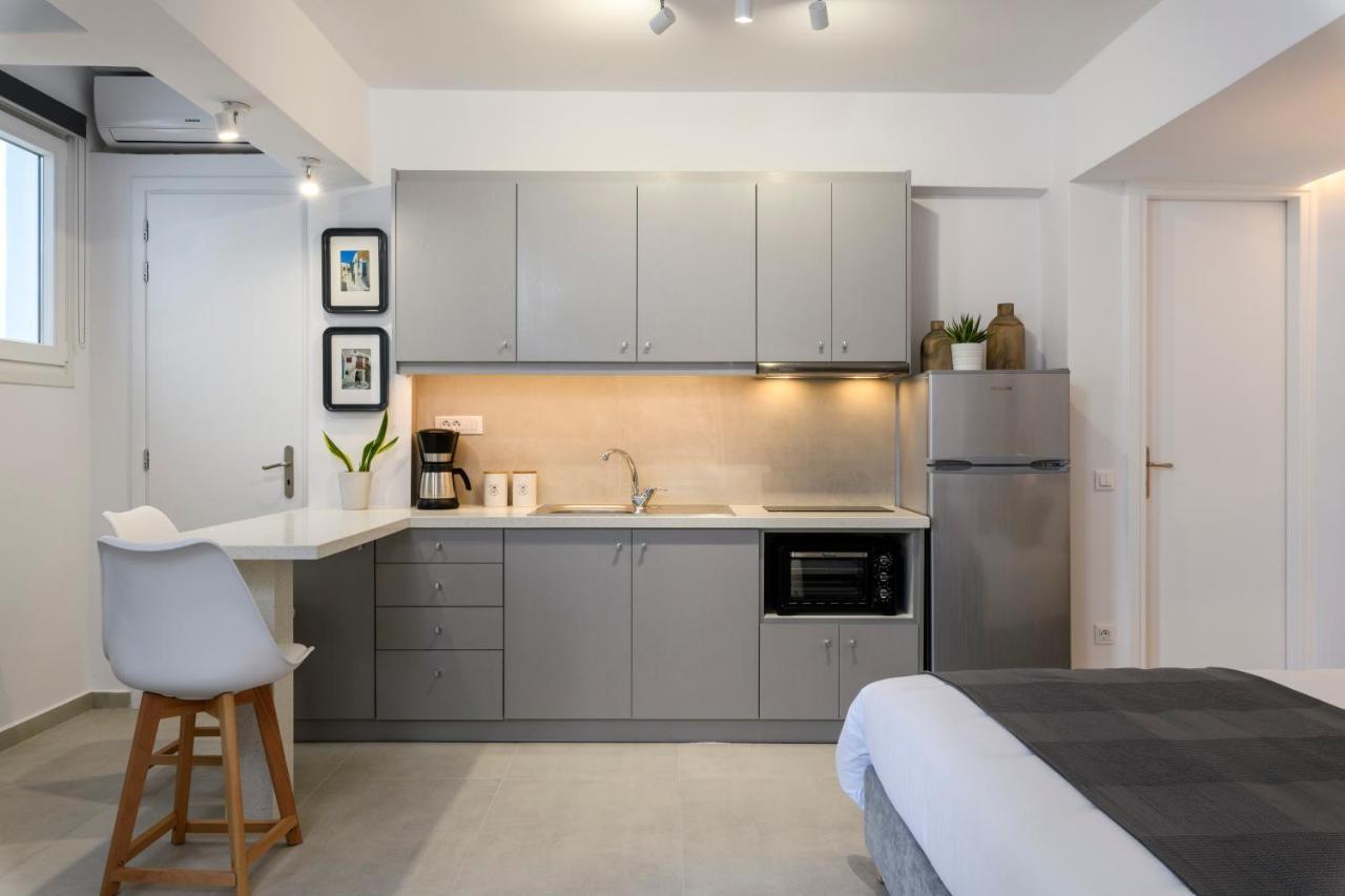 Blueisla Grey Studio Town Mykonos Mykonos Town Bagian luar foto