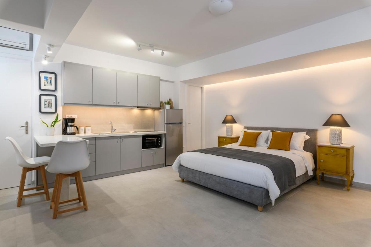 Blueisla Grey Studio Town Mykonos Mykonos Town Bagian luar foto